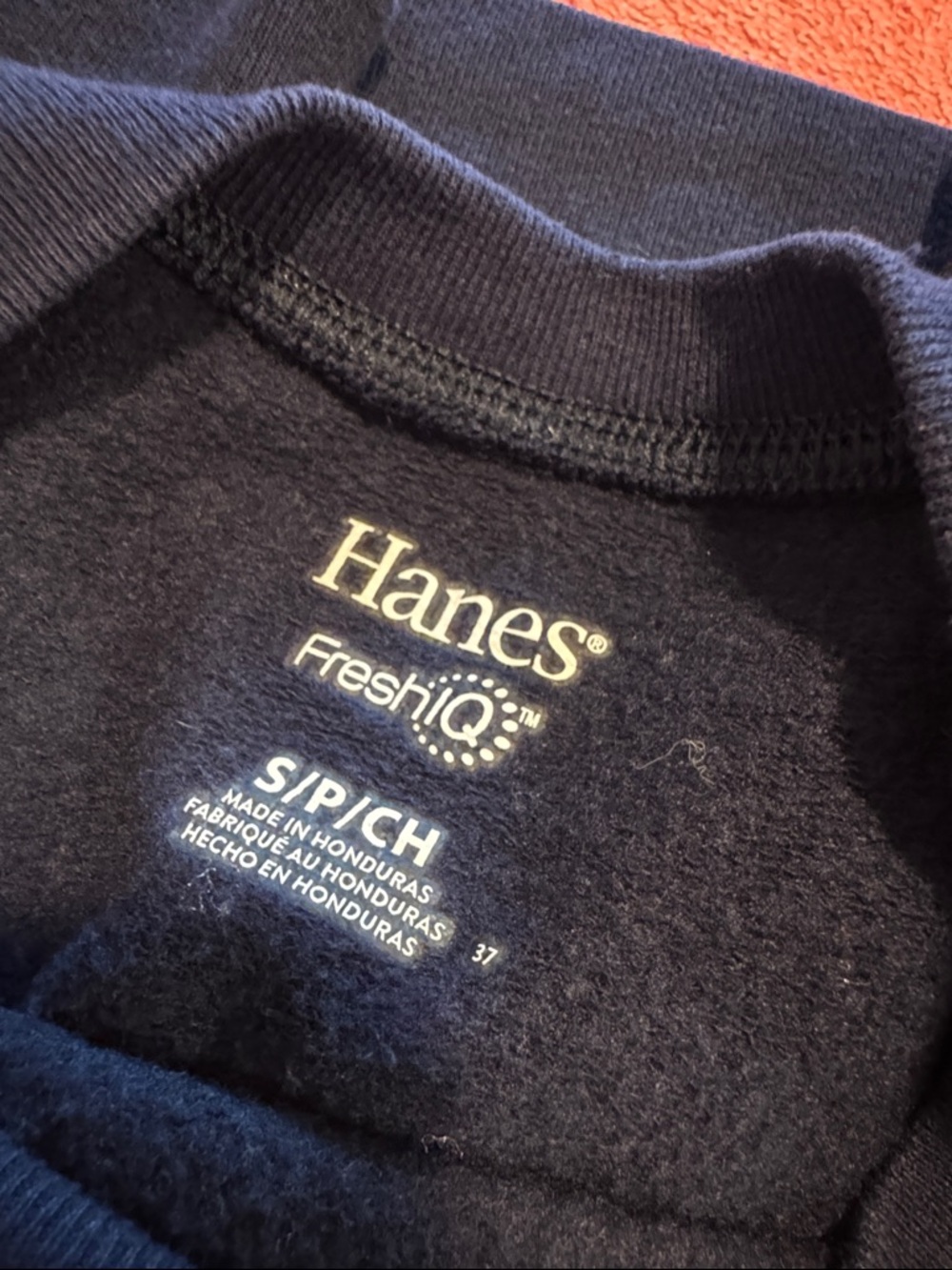 Hanes Boys Navy Football 'Gridiron' Sweatshirt - Picture 9 of 9